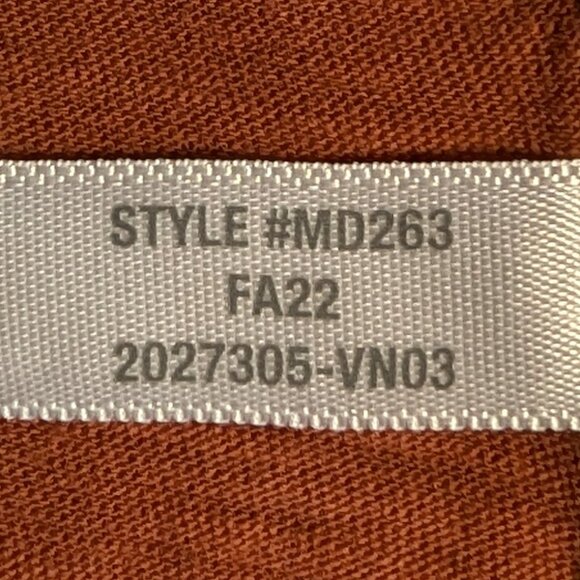 Madewell Whisper Crew Neck Tee in Rust/Burnt Orange - Picture 11 of 12